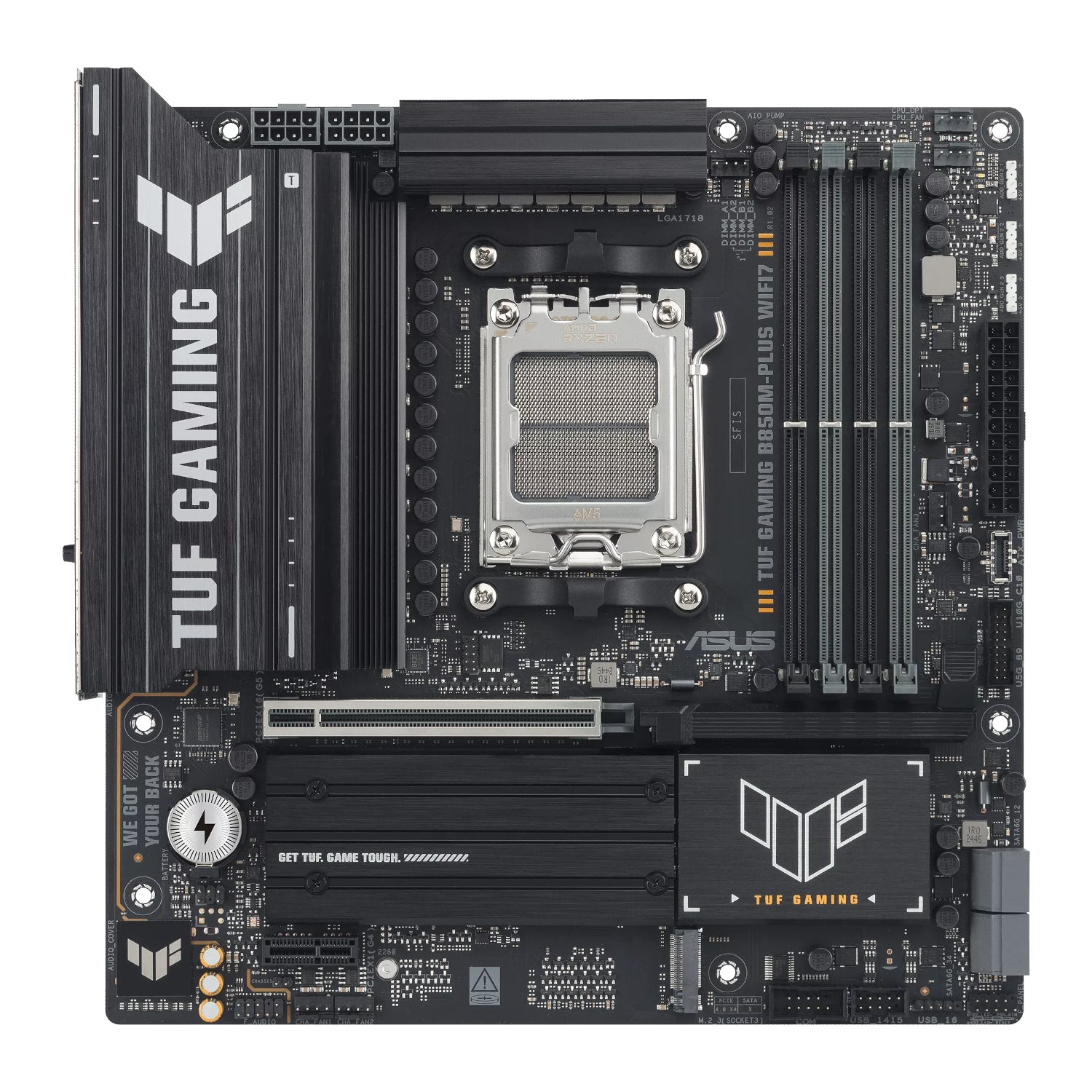 ASUS TUF Gaming B850M-Plus WIFI AMD AM5 M-ATX Gaming Motherboard | dynacor.co.za