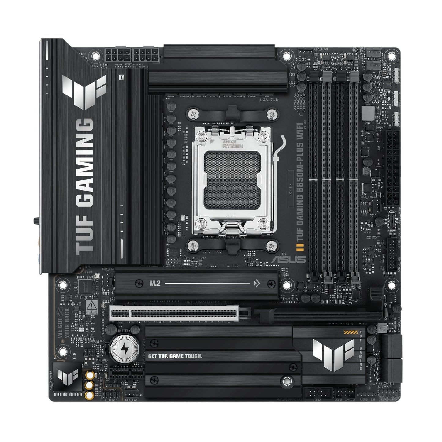 Asus TUF Gaming B850M-PLUS WIFI AM5 Micro ATX Gaming Motherboard | dynacor.co.za