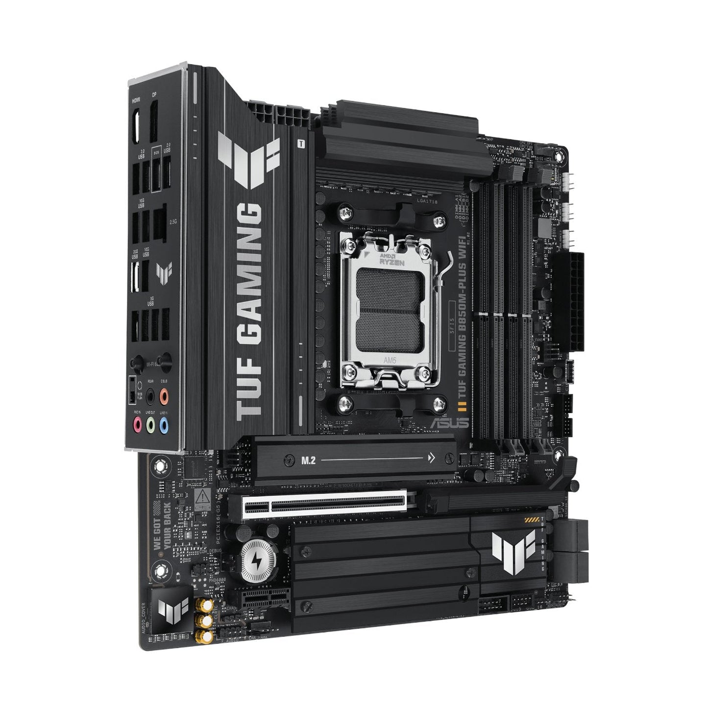 Asus TUF Gaming B850M-PLUS WIFI AM5 Micro ATX Gaming Motherboard | dynacor.co.za