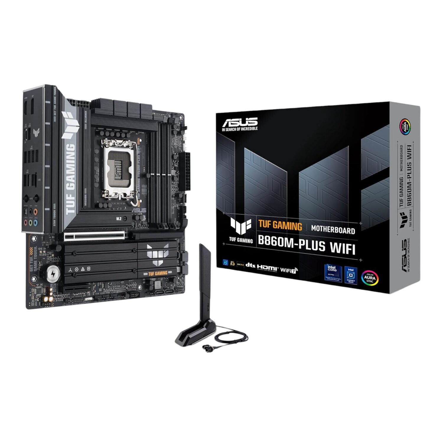 Asus TUF Gaming B860M-Plus Wi-Fi M-ATX Motherboard – Intel LGA1851, DDR5, PCIe 5.0. Wi-Fi 7 | dynacor.co.za