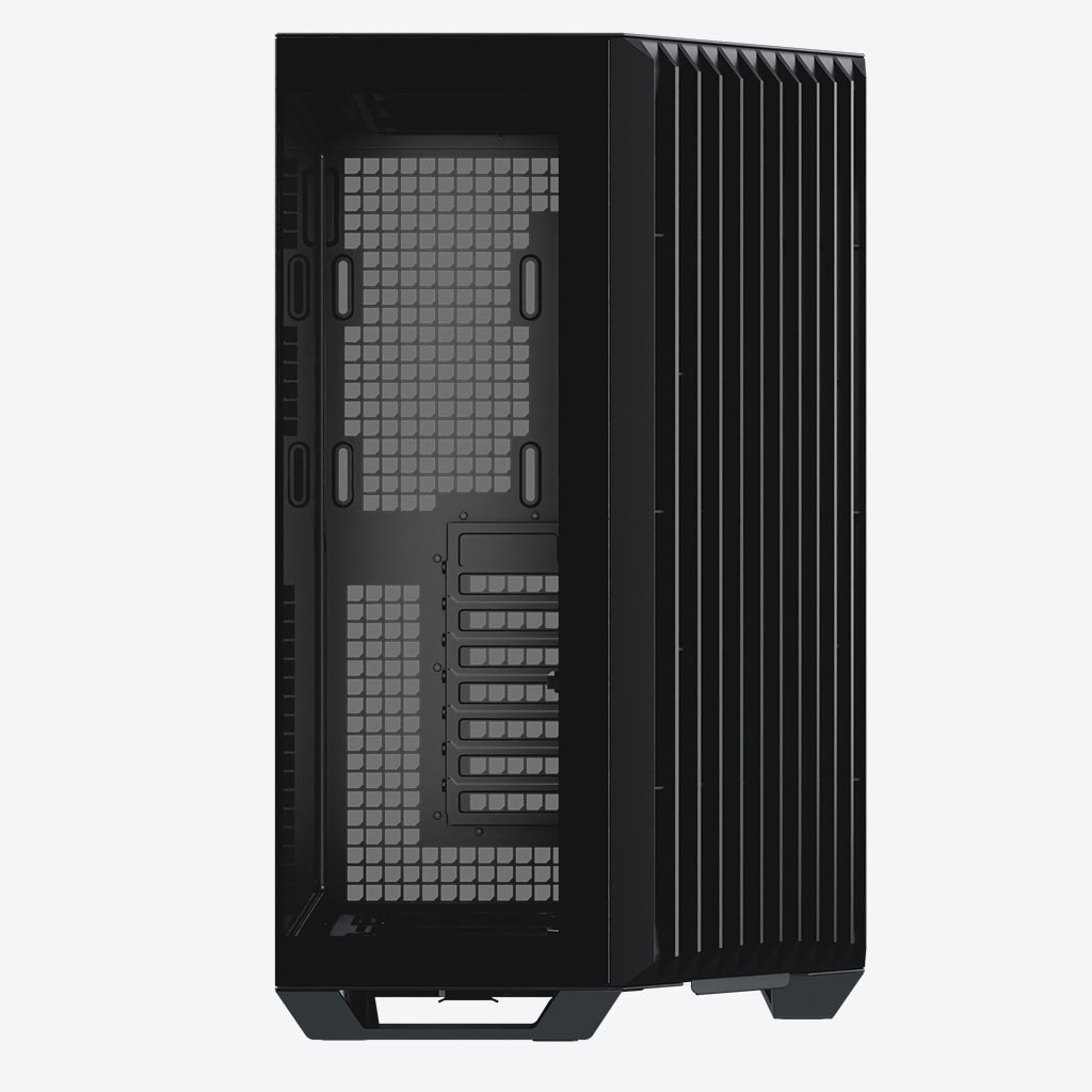 Aerocool APNX V1 premium Black mid-tower ATX case -Supports up to 10 fans -  6x2.5'' or 2x 3.5'' - 360mm radiator; 4 fans +Hub | dynacor.co.za