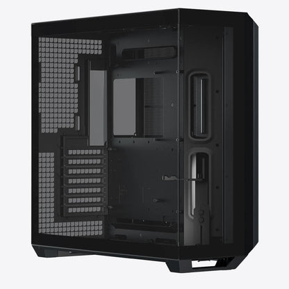 Aerocool APNX V1 premium Black mid-tower ATX case -Supports up to 10 fans -  6x2.5'' or 2x 3.5'' - 360mm radiator; 4 fans +Hub | dynacor.co.za