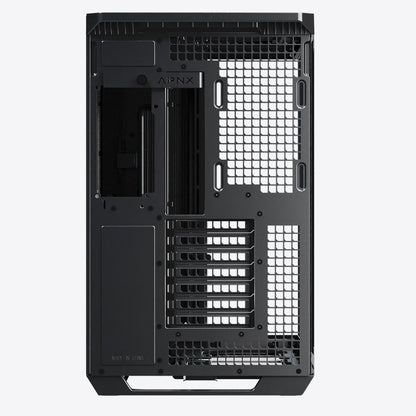 Aerocool APNX V1 premium Black mid-tower ATX case -Supports up to 10 fans -  6x2.5'' or 2x 3.5'' - 360mm radiator; 4 fans +Hub | dynacor.co.za