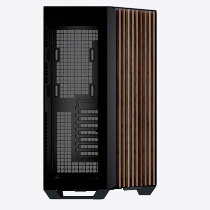 Aerocool APNX V1 premium Black and Wood mid-tower ATX case -Supports up to 10 fans -  6x2.5'' or 2x 3.5'' - 360mm radiator - | dynacor.co.za