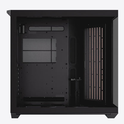 Aerocool APNX V1 premium Black and Wood mid-tower ATX case -Supports up to 10 fans -  6x2.5'' or 2x 3.5'' - 360mm radiator - | dynacor.co.za