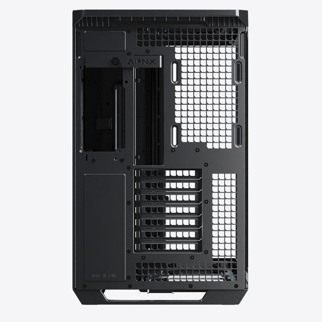 Aerocool APNX V1 premium Black and Wood mid-tower ATX case -Supports up to 10 fans -  6x2.5'' or 2x 3.5'' - 360mm radiator - | dynacor.co.za