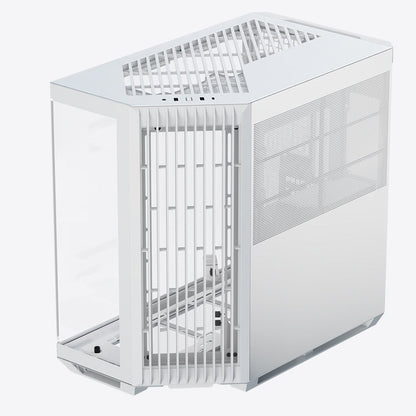 Aerocool APNX V1 premium White mid-tower ATX case -Supports up to 10 fans -  6x2.5'' or 2x 3.5'' - 360mm radiator - 4 fans + Hub | dynacor.co.za