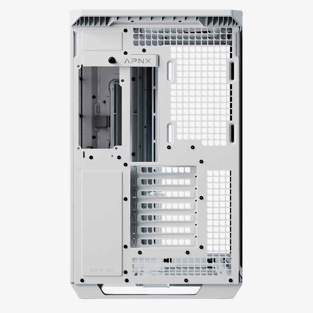 Aerocool APNX V1 premium White and Wood mid-tower ATX case -Supports up to 10 fans -  6x2.5'' or 2x 3.5'' - 360mm radiator - | dynacor.co.za