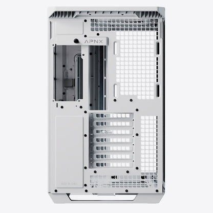Aerocool APNX V1 premium White and Wood mid-tower ATX case -Supports up to 10 fans -  6x2.5'' or 2x 3.5'' - 360mm radiator - | dynacor.co.za