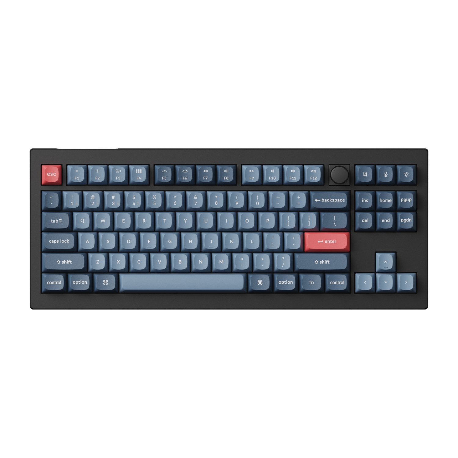 Keychron V3 Max QMK/VIA 80% Wireless Custom Mechanical Keyboard (Red Switch) – Carbon Black | dynacor.co.za