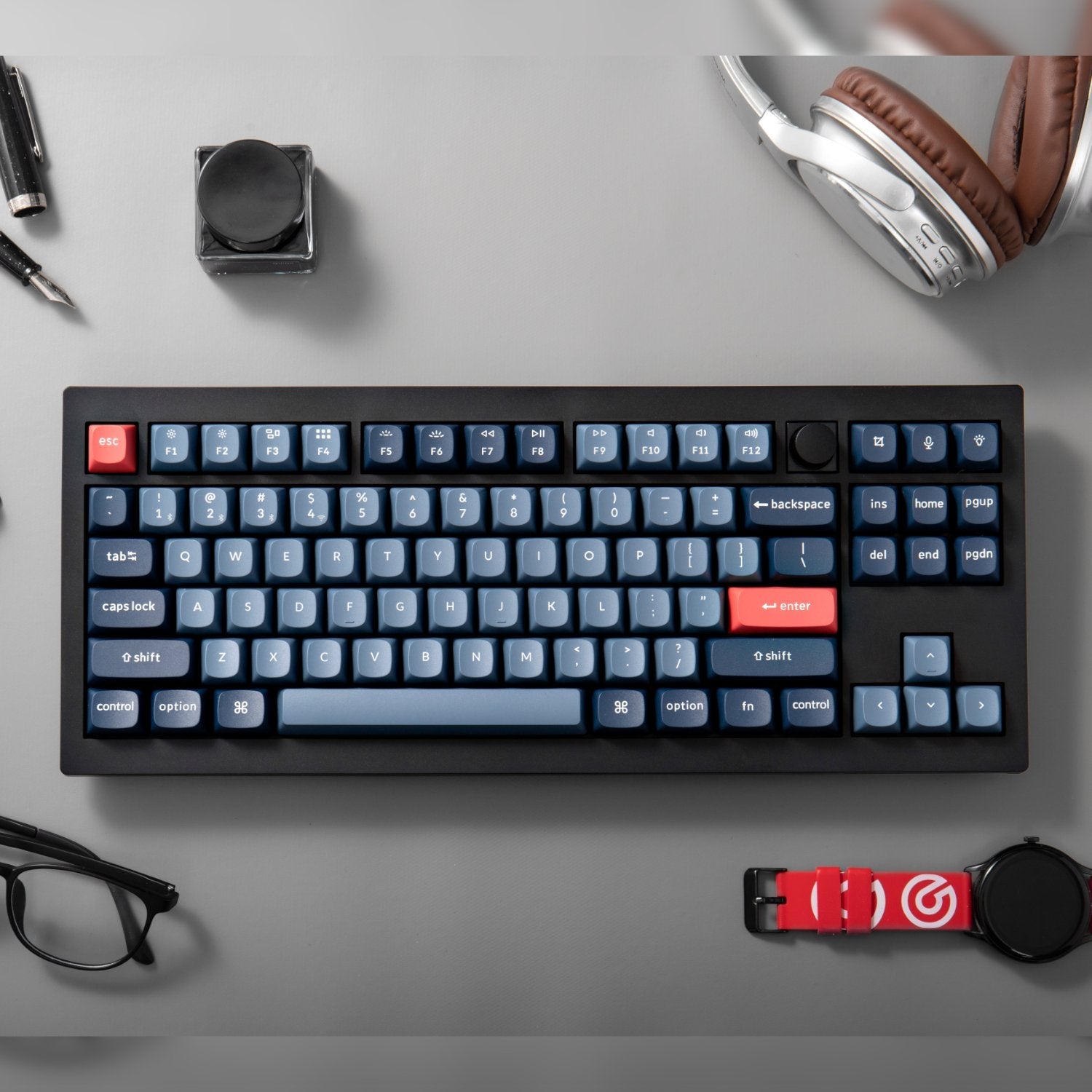 Keychron V3 Max QMK/VIA 80% Wireless Custom Mechanical Keyboard (Banana Switch) – Carbon Black | dynacor.co.za