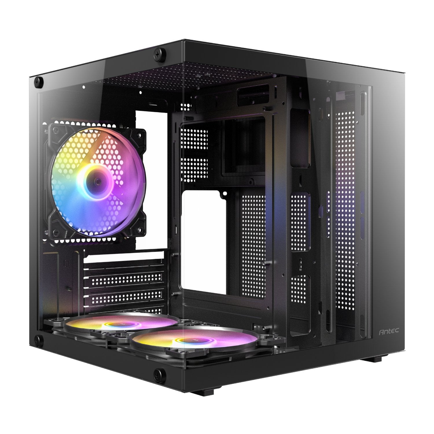 Antec VCX10M RGB Micro-ATX | ITX ARGB Mini -Tower Gaming Chassis - Black | dynacor.co.za