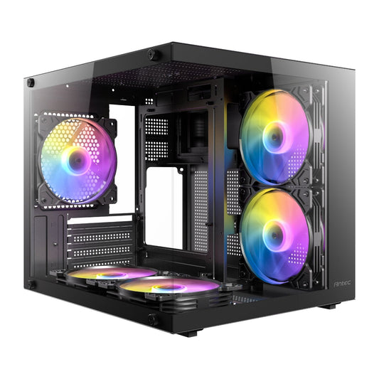Antec VCX20M RGB Elite Micro-ATX | ITX Mini-Tower Gaming Chassis - Black | dynacor.co.za