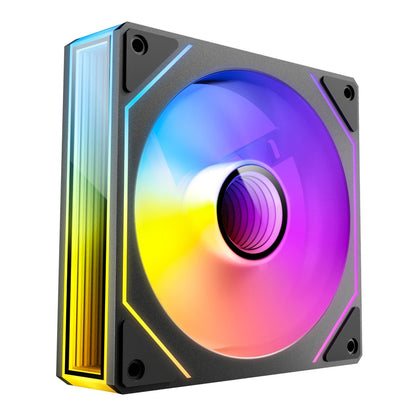 Antec VISION PWM 120mm ARGB Infinity Mirror Case Fan 3 Pack Black | dynacor.co.za