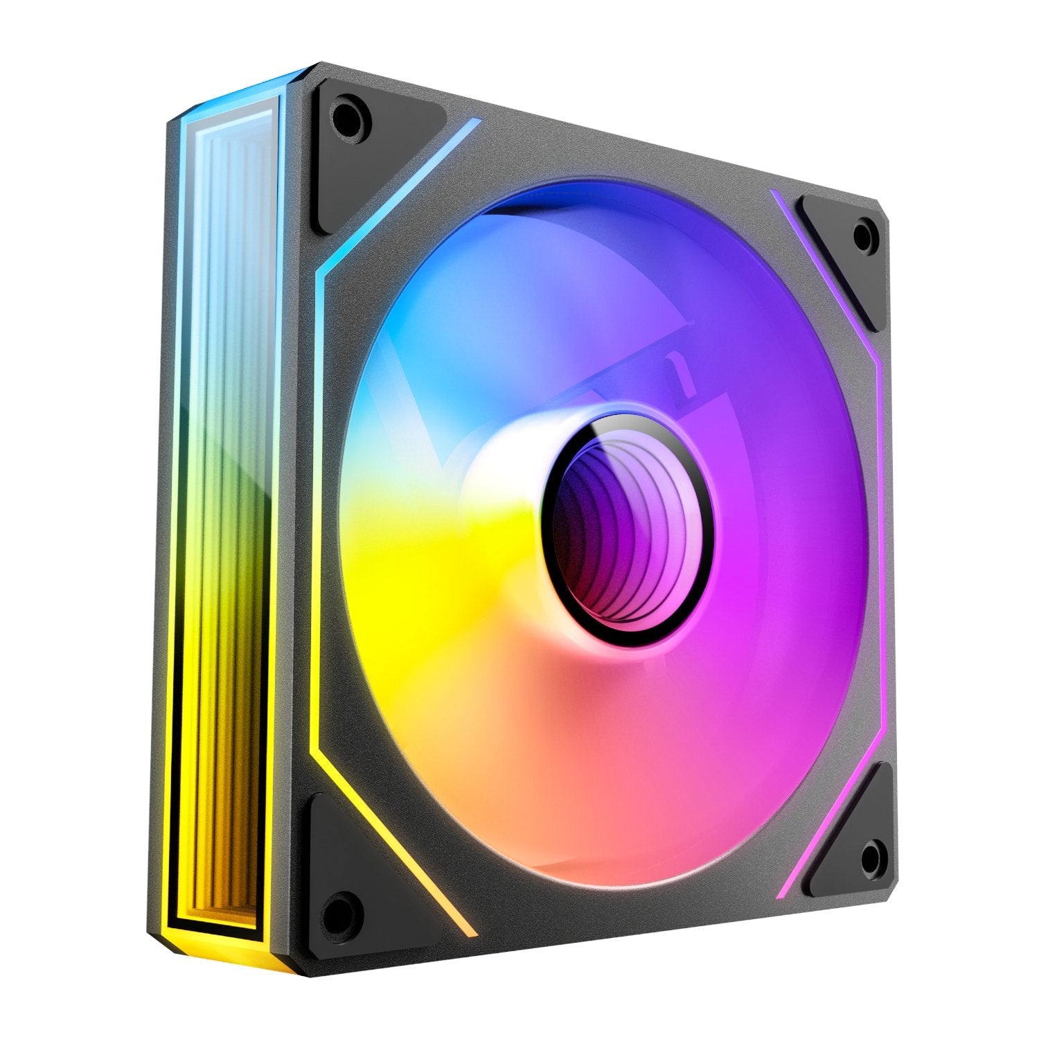 Antec VISION PWM 120mm ARGB Reverse Infinity Mirror Case Fan 3 Pack Black | dynacor.co.za