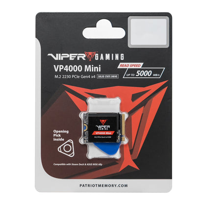 Patriot Viper VP4000 Mini 500GB M.2 2230 PCIe Gen4x4 SSD | dynacor.co.za