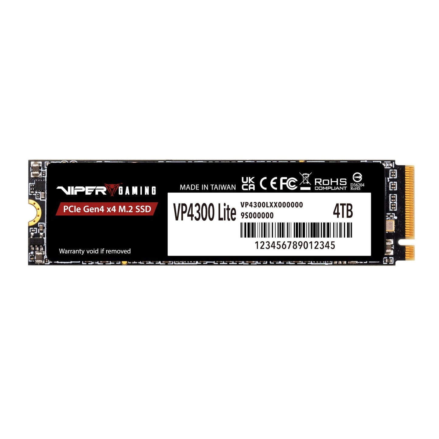 Patriot VP4300 Lite 4TB M.2 PCIe Gen 4 x4 NVMe SSD | dynacor.co.za