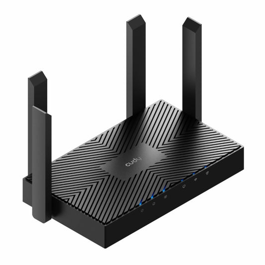 Cudy AX3000 5-Port Gigabit Dual-Band Wi-Fi 6 Mesh Router – Black | dynacor.co.za