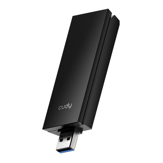 Cudy AX5400 Wi-Fi 6E USB 3.0 Tri-Band High-Gain Adapter-Black | dynacor.co.za