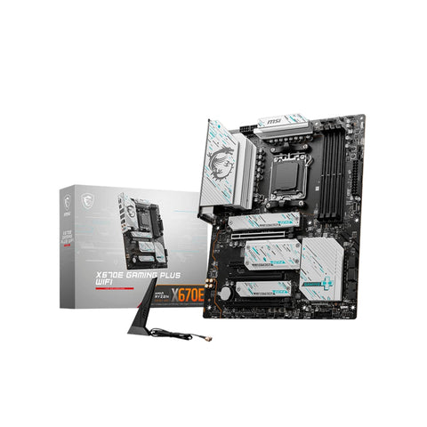MSI X670E GAMING PLUS WIFI AMD AM5 ATX Gaming Motherboard | dynacor.co.za