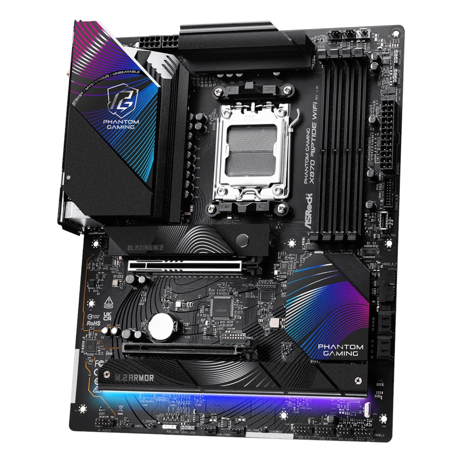 ASRock X870 Riptide AM5 Wi-Fi Phantom Gaming Motherboard | dynacor.co.za