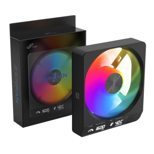 FSP ZENFAN 120mm ARGB PWM Smart Fan - Black | dynacor.co.za