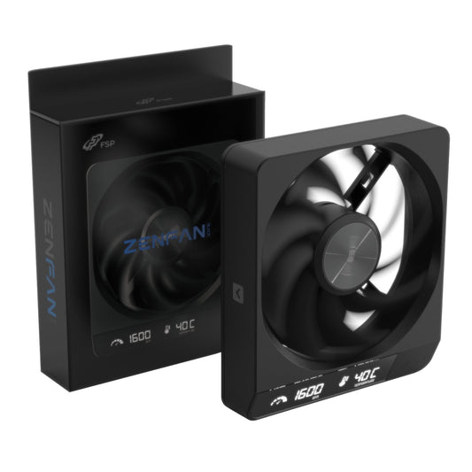 FSP ZENFAN 120mm PWM Smart Fan - Black | dynacor.co.za