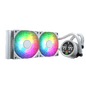 Aerocool Abyss L240 White with digital display - 240mm ARGB Liquid Cooler - Intel LGA1851/LGA1700   - AMD AM4/AM5. . | dynacor.co.za