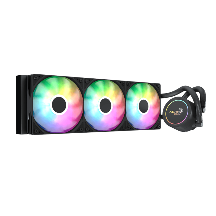 Aerocool Abyss L360 Black - 360mm ARGB Liquid Cooler - Intel LGA1851/LGA1700   - AMD AM4/AM5. | dynacor.co.za
