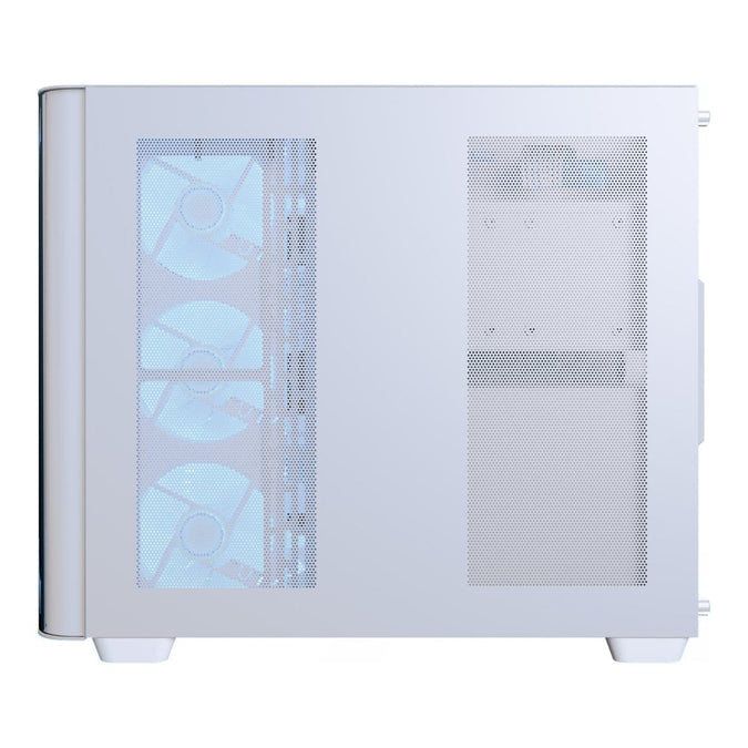 Aerocool P500C White Mid tower case - Includes 120mm ARGB Fan x 4 and 4-port ARGB control hub - ATX - 3x 2.5'' or 2x3.5'' - 360m | dynacor.co.za