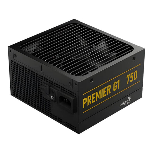 Aerocool Premier G1 Gold 750W PSU - ATX 3.1 PCIe5.1 - ATX 24 PIN; 1x 4+4PIN CPU; 1x CPU 8PIN; 12x SATA; 2x PATA; 9x PCIe 6+2PIN; | dynacor.co.za