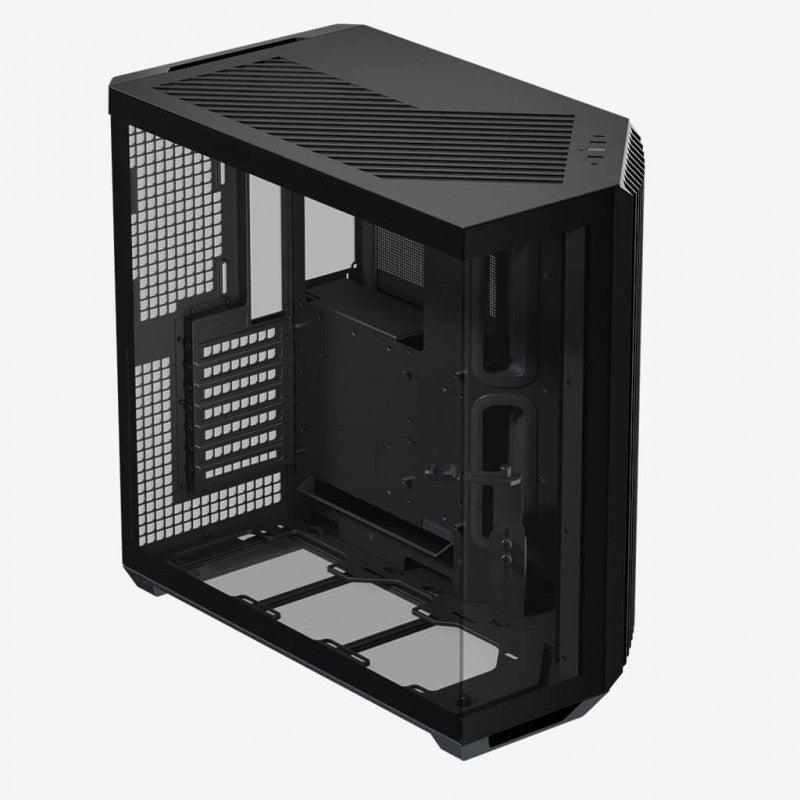 Aerocool APNX V1 premium Black mid-tower ATX case -Supports up to 10 fans -  6x2.5'' or 2x 3.5'' - 360mm radiator; 4 fans +Hub | dynacor.co.za