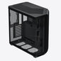 Aerocool APNX V1 premium Black mid-tower ATX case -Supports up to 10 fans -  6x2.5'' or 2x 3.5'' - 360mm radiator; 4 fans +Hub | dynacor.co.za
