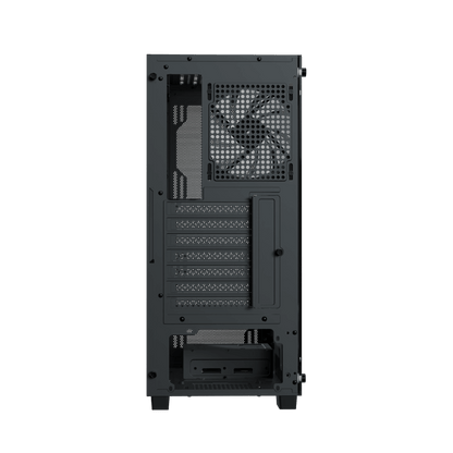 Aerocool B509A Black Mid tower case - Includes 120mm ARGB Fan x 6 - ATX - 5x 2.5'' or 3x3.5'' - 360mm Radiator. | dynacor.co.za
