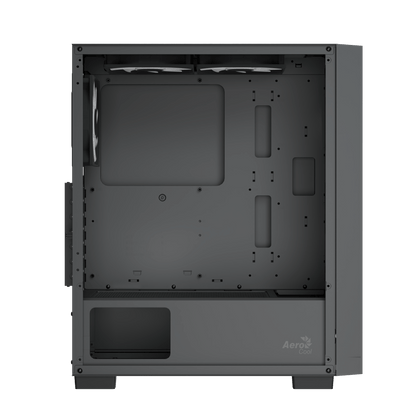 Aerocool B509A Black Mid tower case - Includes 120mm ARGB Fan x 6 - ATX - 5x 2.5'' or 3x3.5'' - 360mm Radiator. | dynacor.co.za