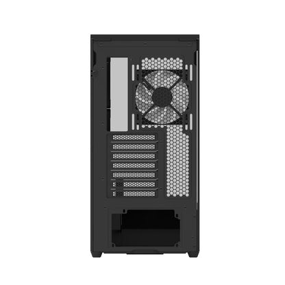 Aerocool P500A Black Mid tower case - Includes 120mm ARGB Fan x 4 and 4-port ARGB control hub - ATX - 3x 2.5'' or 2x3.5'' - 360m | dynacor.co.za