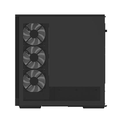 Aerocool P500A Black Mid tower case - Includes 120mm ARGB Fan x 4 and 4-port ARGB control hub - ATX - 3x 2.5'' or 2x3.5'' - 360m | dynacor.co.za