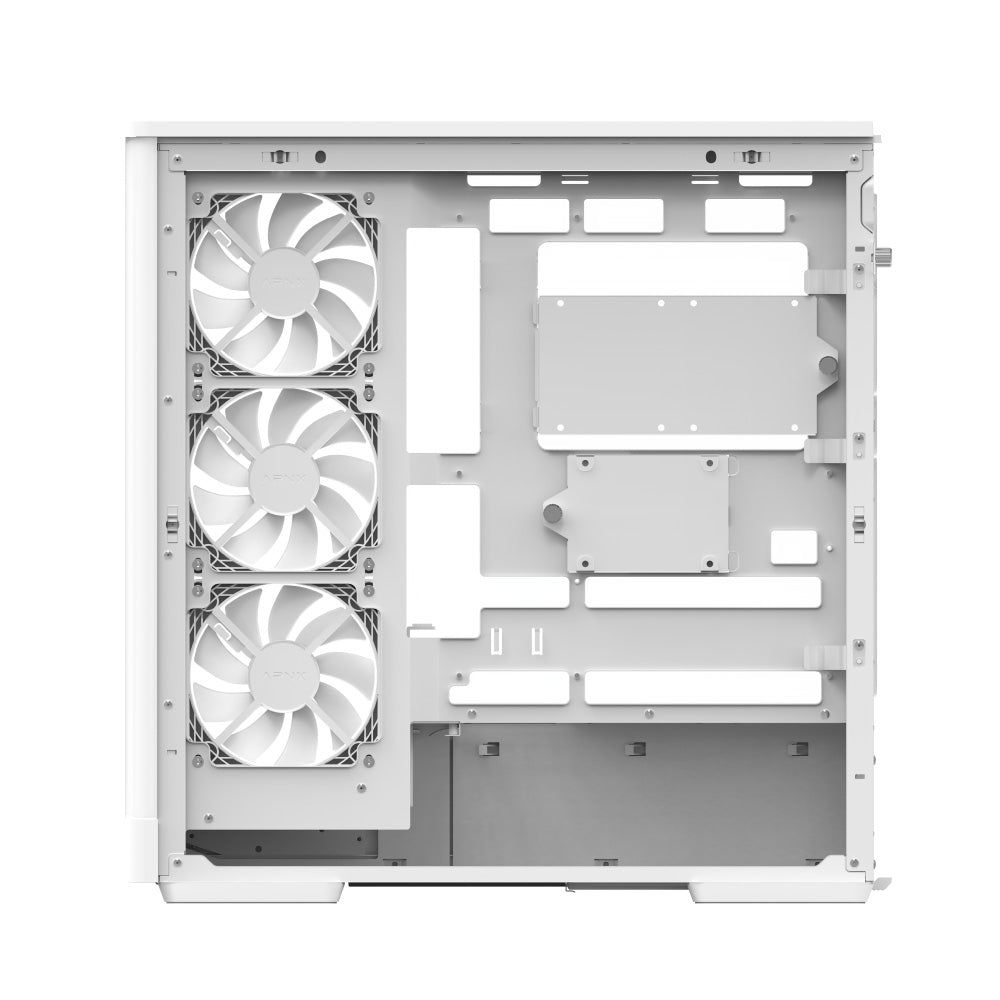 Aerocool P500A White Mid tower case - Includes 120mm ARGB Fan x 4 and 4-port ARGB control hub - ATX - 3x 2.5'' or 2x3.5'' - 360m | dynacor.co.za