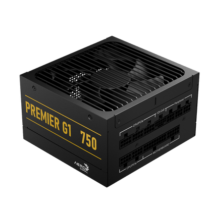 Aerocool Premier G1 Gold 750W PSU - ATX 3.1 PCIe5.1 - ATX 24 PIN; 1x 4+4PIN CPU; 1x CPU 8PIN; 12x SATA; 2x PATA; 9x PCIe 6+2PIN; | dynacor.co.za