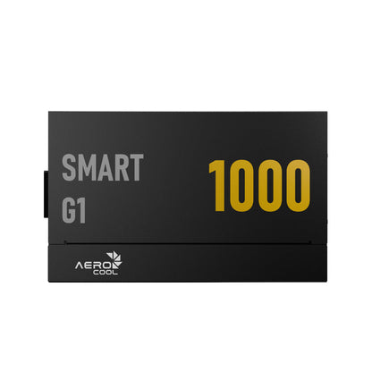 Aerocool SMART G1 Gold 1000W PSU - ATX 3.1 PCIe5.1 - ATX 24 PIN; 2x 4+4PIN CPU/2x CPU 8PIN; 12x SATA; 2x PATA; 2x PCIe 6+2PIN; 1 | dynacor.co.za