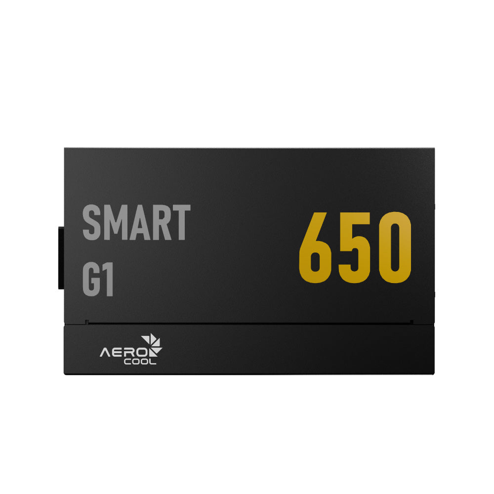 Aerocool SMART G1 Gold 650W PSU - ATX 3.1 PCIe5.1 - ATX 24 PIN; 1x 4+4PIN CPU/2x CPU 8PIN; 12x SATA; 2x PATA; 2x PCIe 6+2PIN | dynacor.co.za