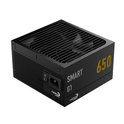 Aerocool SMART G1 Gold 650W PSU - ATX 3.1 PCIe5.1 - ATX 24 PIN; 1x 4+4PIN CPU/2x CPU 8PIN; 12x SATA; 2x PATA; 2x PCIe 6+2PIN | dynacor.co.za