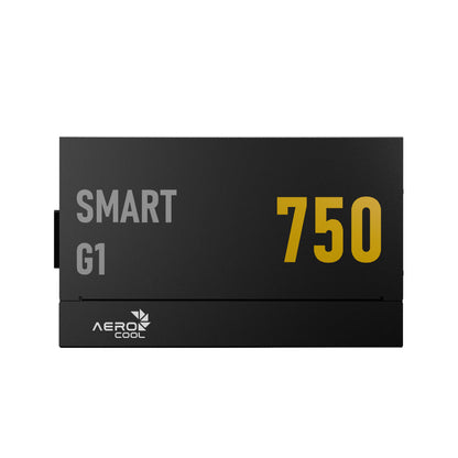 Aerocool SMART G1 Gold 750W PSU - ATX 3.1 PCIe5.1 - ATX 24 PIN; 2x 4+4PIN CPU/2x CPU 8PIN; 12x SATA; 2x PATA; 3x PCIe 6+2PIN; 1x | dynacor.co.za