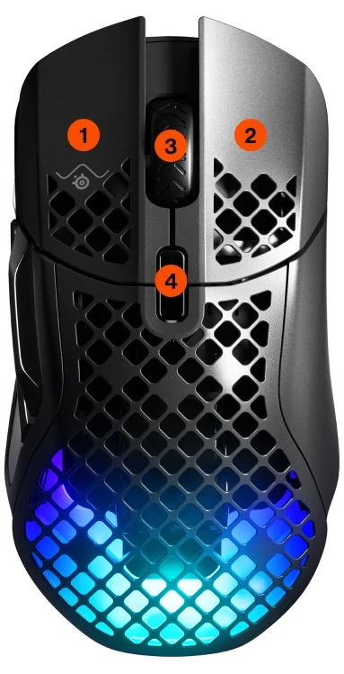 SteelSeries Aerox 5 USB RGB Optical Lightweight Gaming Mouse | dynacor.co.za
