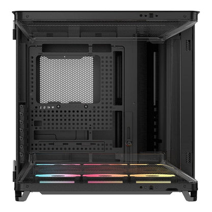 CORSAIR AIR 5400 LX-R RGB iCUE LINK Triple Chamber Mid-Tower PC Case ;3x Fans included;2x 2.5'' ; 1x 3.5'';  Black | dynacor.co.za