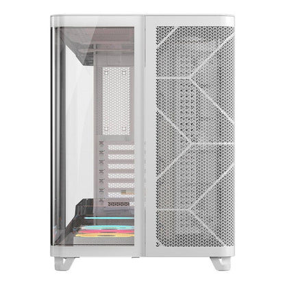 CORSAIR AIR 5400 LX-R RGB iCUE LINK Triple Chamber Mid-Tower PC Case ;3x Fans included;2x 2.5'' ; 1x 3.5''; White | dynacor.co.za