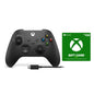 XBOX Carbon Black Controller + USB-C Cable + R150 Xbox Voucher | dynacor.co.za