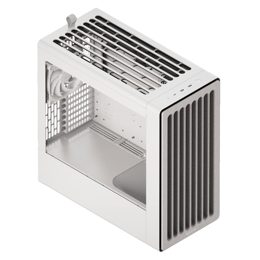 Aerocool HAVN BF 360 White EATX case - Adjustable GPU Bracket - Supports up to 7 fans (0 incl) - 2x 3.5'' or 4x 2.5'' - 420mm Ra | dynacor.co.za