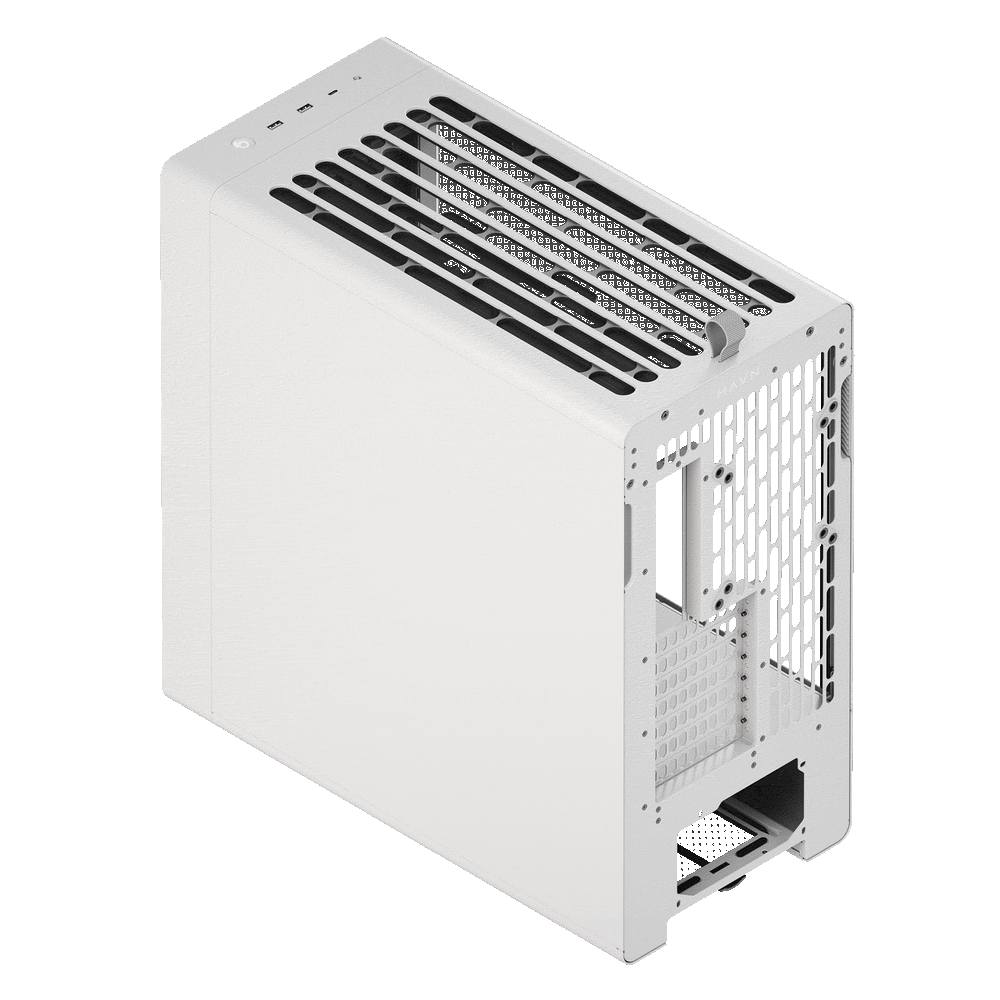 Aerocool HAVN BF 360 White EATX case - Adjustable GPU Bracket - Supports up to 7 fans (0 incl) - 2x 3.5'' or 4x 2.5'' - 420mm Ra | dynacor.co.za