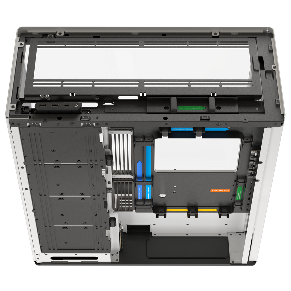 Aerocool HAVN HS 420 Base Edition White EATX case - Supports up to 11 fans (0 incl) - 4x 3.5'' or 8x 2.5'' - 420mm Radiator. | dynacor.co.za